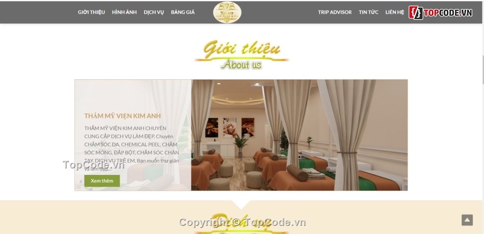 Share code chuyên nghiệp,Website Thẩm mỹ viện Spa,share code thẩm mỹ viện